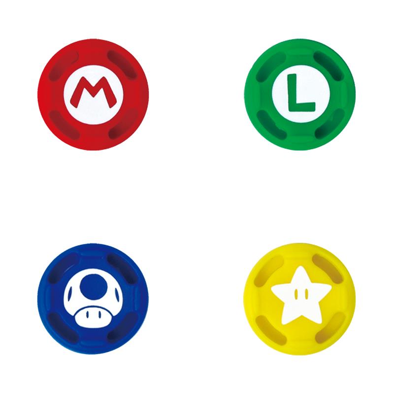 Hori Analog Caps Set of 4 for Nintendo Switch, Super Mario