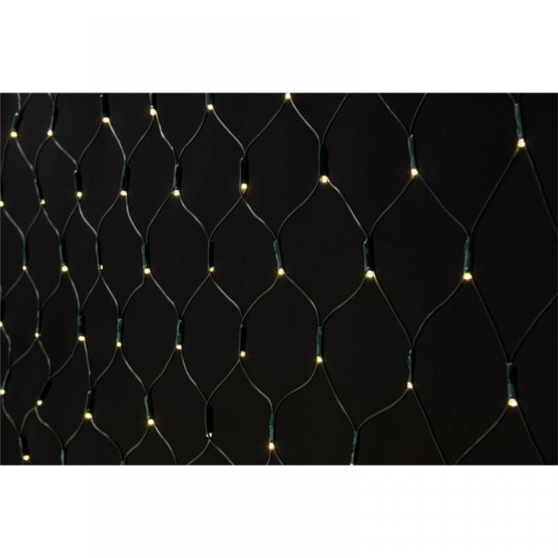 160 LED Δίχτυ Λευκό Θερμό Εξωτερικού Χώρου Πράσινο Καλώδιο 2m