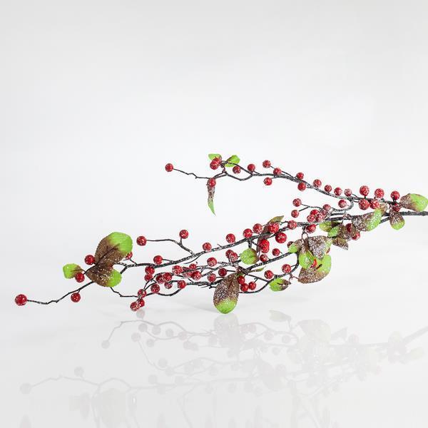Κλαδί Berry Με Glitter 96cm