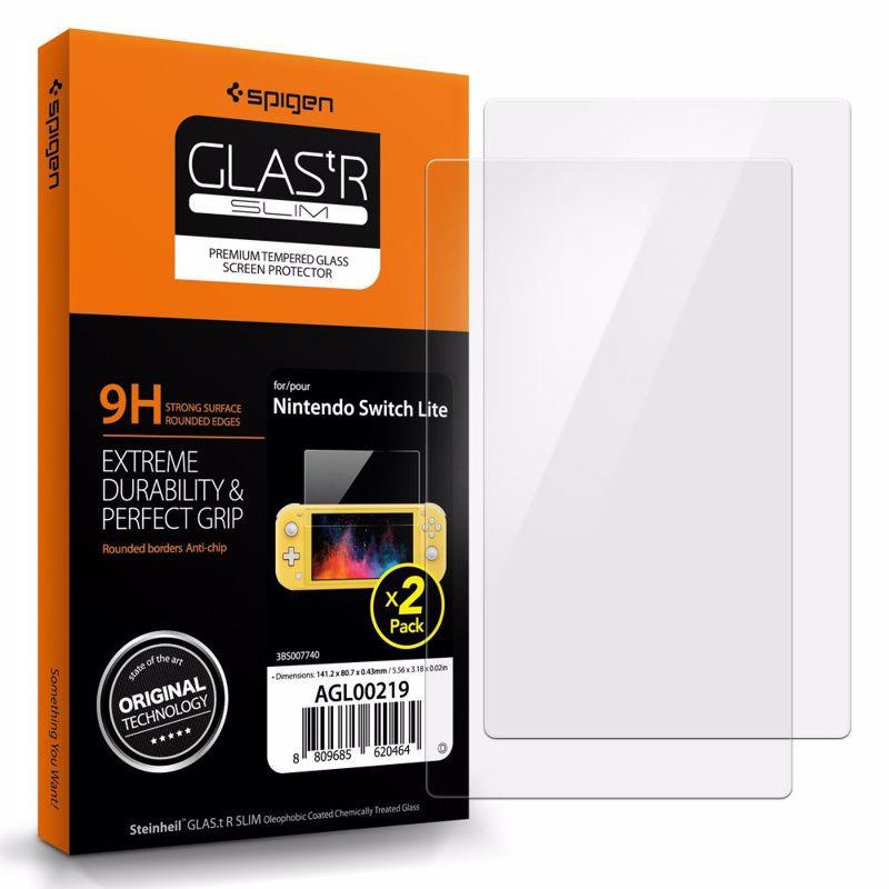Spigen GLAS.tR SLIM HD Tempered Glass for Nintendo Switch Lite, 2-Pack