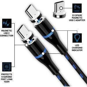 PS5 STEALTH TWIN MAGNETIC PLAY - CHARGE CABLES 2 X 3M