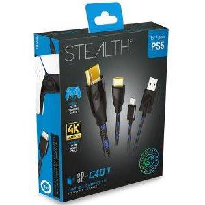 PS5 STEALTH CORE CONNECT - CHARGE KIT - HDMI - PLAY - CHARGE CABLES