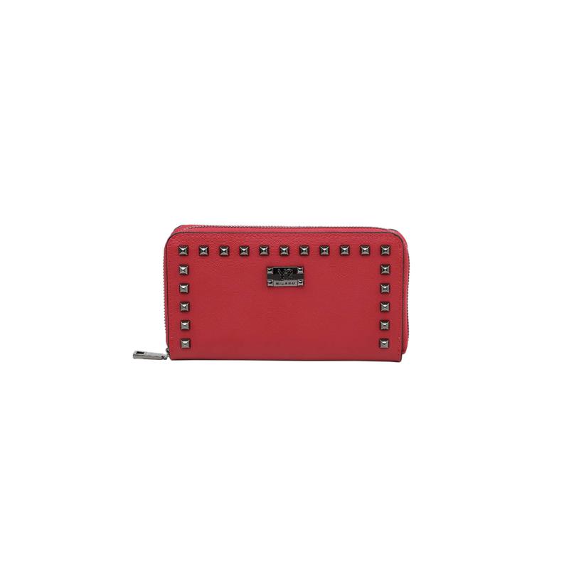 Y Not? γυναικείο δερμάτινο πορτοφόλι με τρούκς - ROK-361F1 - Κόκκινο