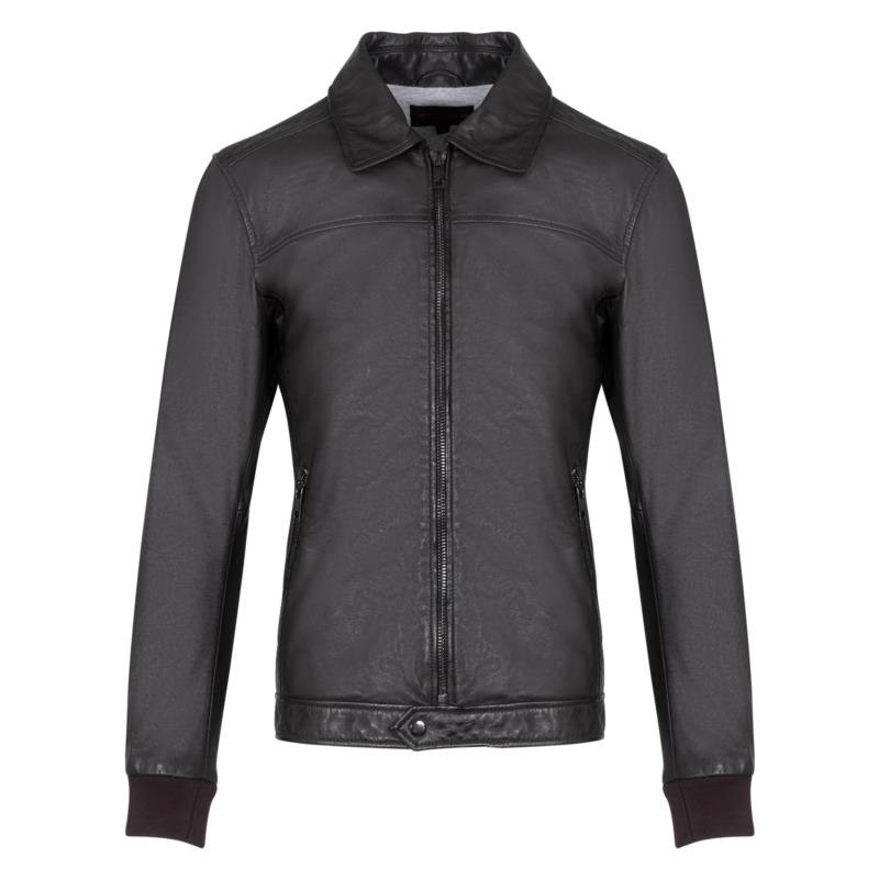 Prince Oliver Δερμάτινο Καφέ 100% Leather Jacket (Modern Fit)