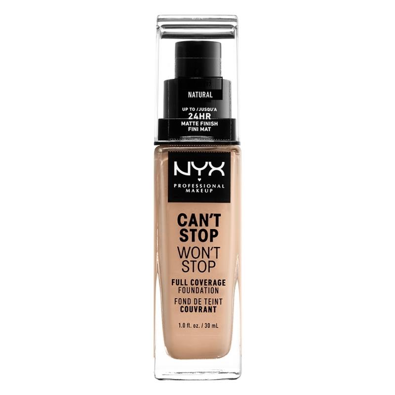 NYX PROFESSIONAL MAKEUP CAN'T STOP WON'T STOP FULL COVERAGE FOUNDATION | 30ml Natural