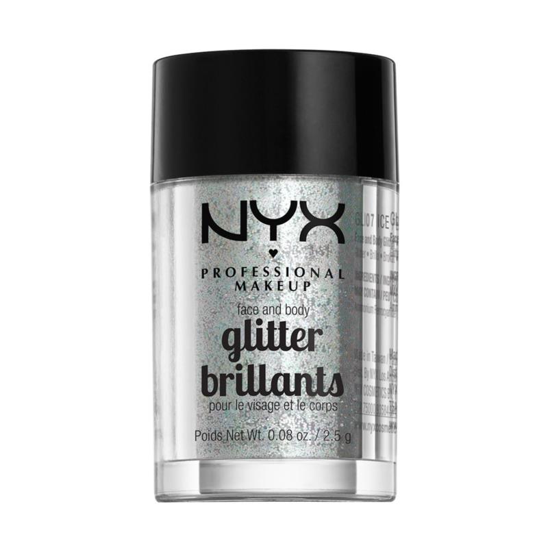 NYX PROFESSIONAL MAKEUP FACE & BODY GLITTER | 2,5gr Ice