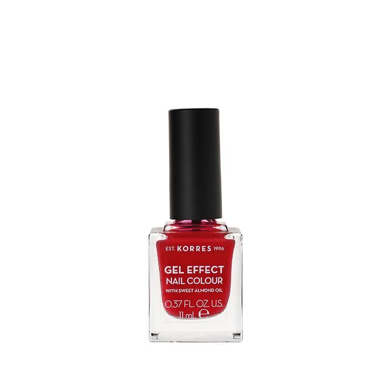 KORRES GEL EFFECT NAIL COLOUR | 11ml 51 Rosy Red