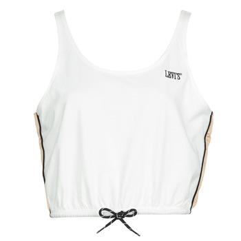 Αμάνικα/T-shirts χωρίς μανίκια Levis GINGER NYLON PIECED TANK TOFU, TOASTED ALMOND CAVIAR