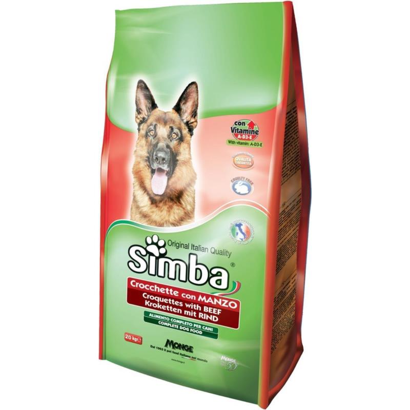 Κροκέτα σκύλου με Μοσχάρι Simba (20kg)