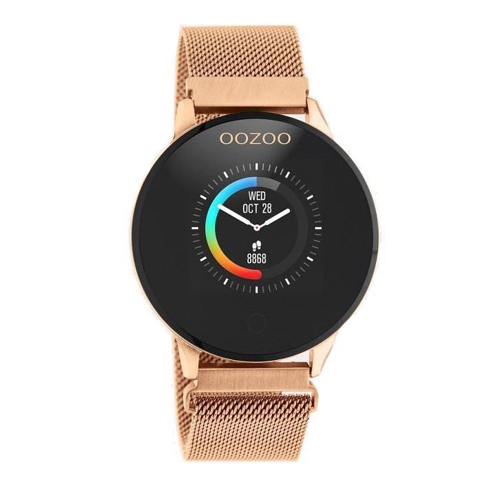 OOZOO Smartwatch - Q00117, Rose Gold case with Rose Gold Metal Strap