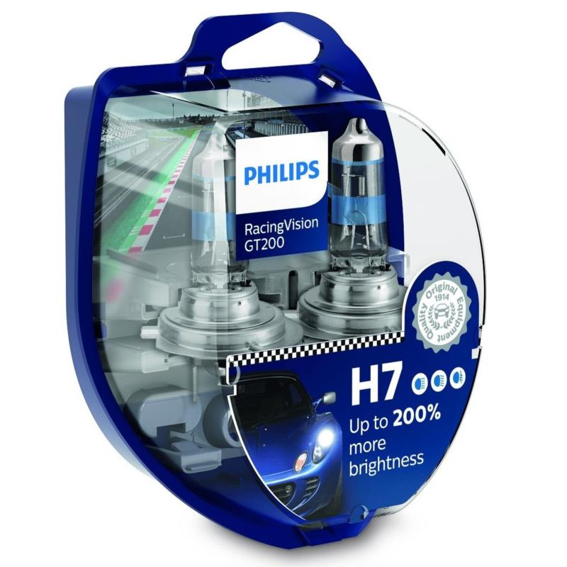 Λάμπες Philips Η7 Racing Vision GT200 12V 55W +200% 12972RGTS2