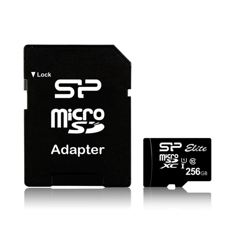 SILICON POWER Κάρτα Μνήμης Elite microSDXC UHS-1 256GB Class 10 SP256GBSTXBU1V10SP