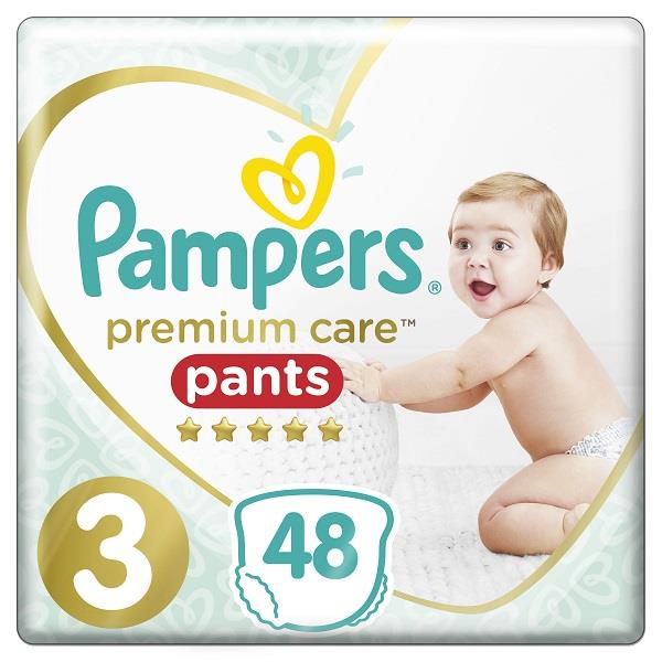 Πάνες-Βρακάκι Pampers Premium Care Pants Μέγεθος 3 (6-11kg) (48τεμ)
