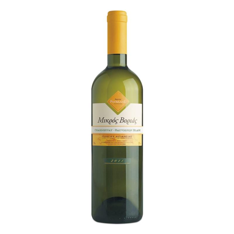 Οίνος Λευκός Μικρός Βοριάς Chardonnay-Sauvignon Οινοφόρος-Ρούβαλης (750 ml)