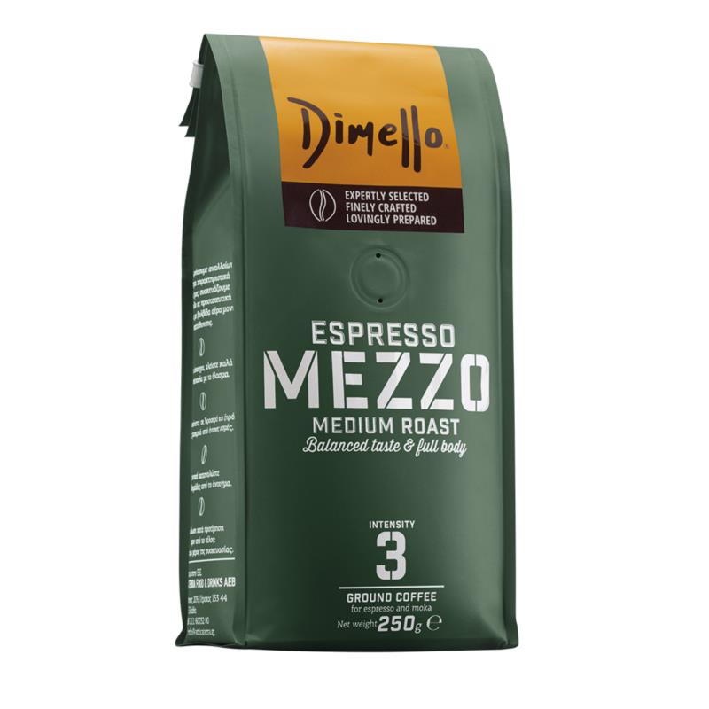 Καφές Espresso Αλεσμένος Mezzo Dimello (250 g)