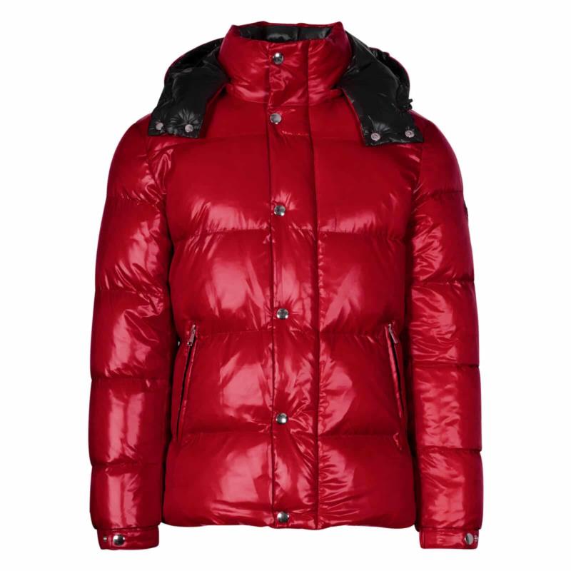 Padded Jacket Κόκκινο με αποσπώμενη κουκούλα NEW IN (Modern Fit)