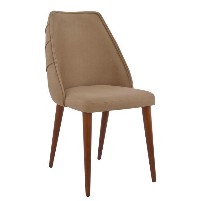 Καρέκλα "FION" υφασμάτινη σε χρώμα μπεζ 55x61x93