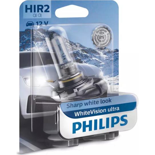 Λάμπα Philips HIR2 White Vision Ultra 12V 55W 3700K 9012WVUB1