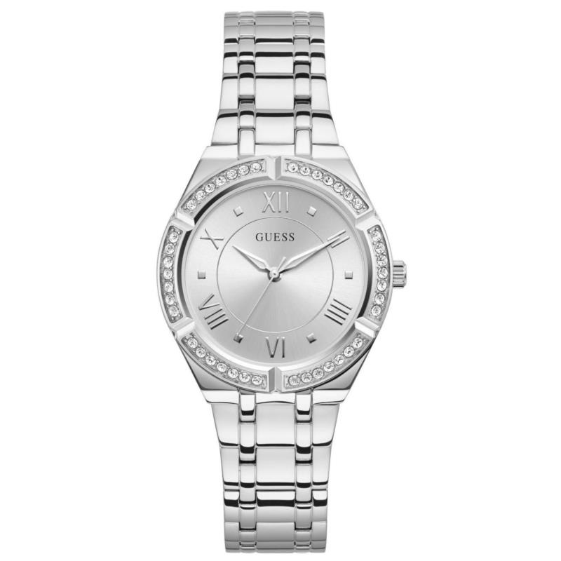 GUESS Crystals Ladies - GW0033L1 , Silver case with Stainless Steel Bracelet