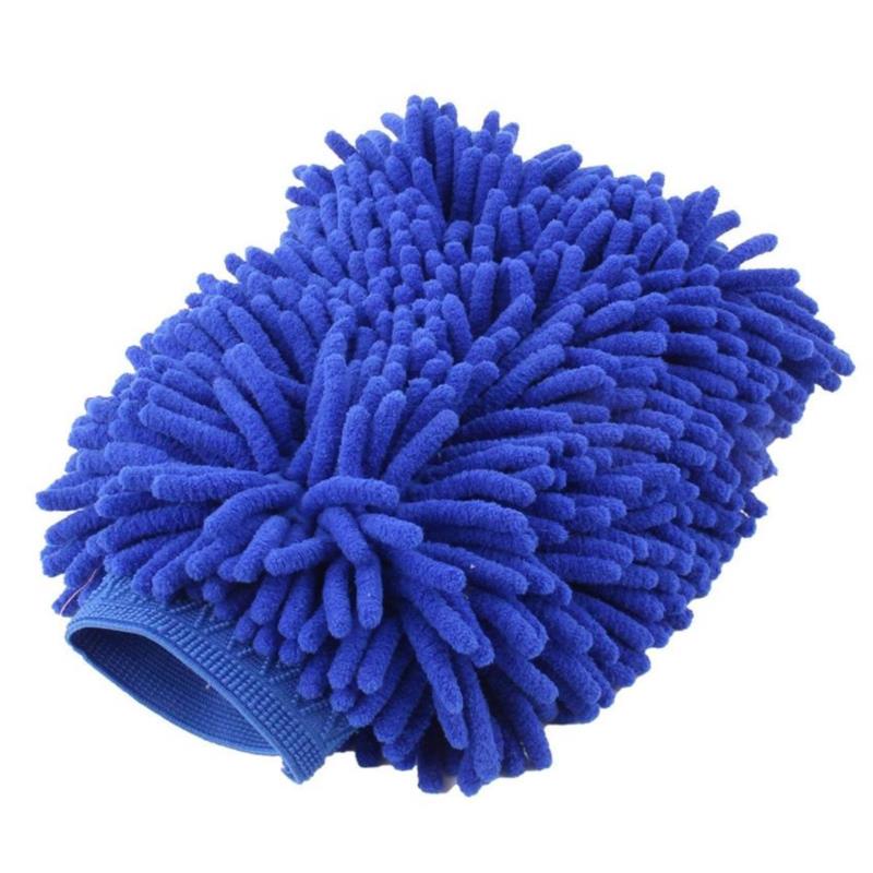 Γάντι πλυσίματος μικροoινών μπλε Amio 25X18CM 01750