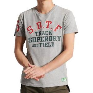 T-SHIRT SUPERDRY TRACK AND FIELD GRAPHIC M1011197A GREY MARL