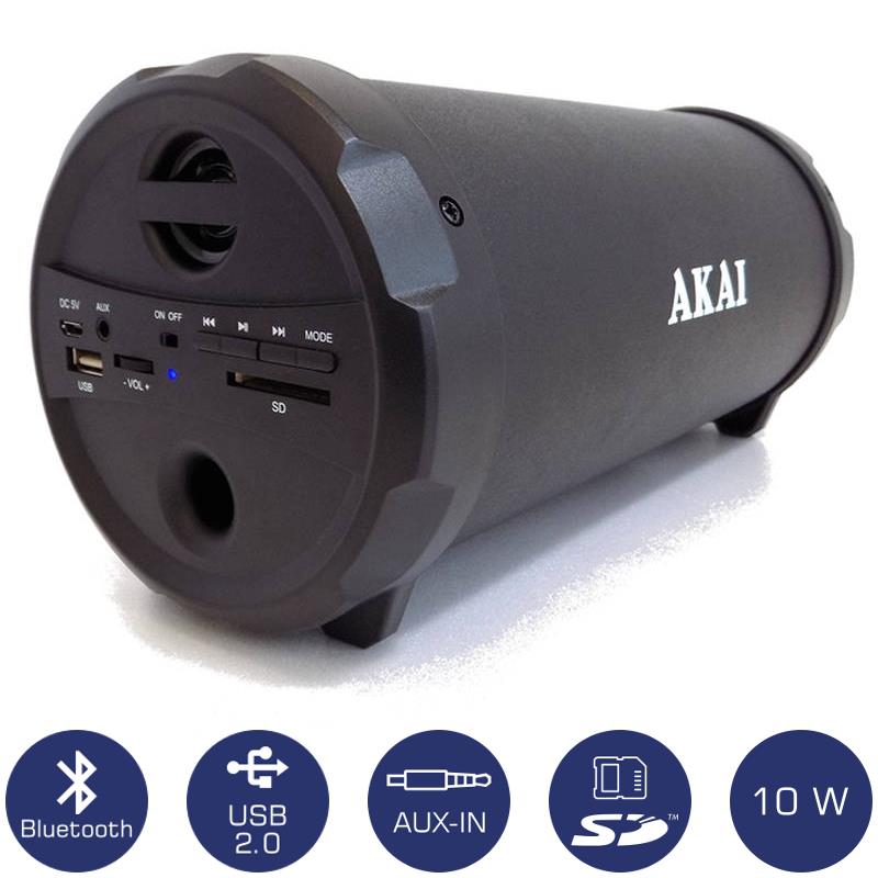 Φορητό Ηχείο Bluetooth Με Usb Και Aux-In – 10W ABTS-12C AKAI