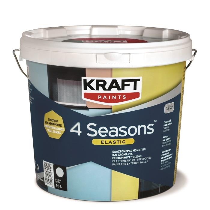 KRAFT 4 Seasons Elastic Λευκό 3lt
