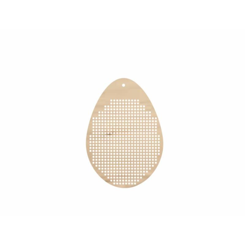 Ξύλινο Διακοσμητικό Αυγό για Κέντημα