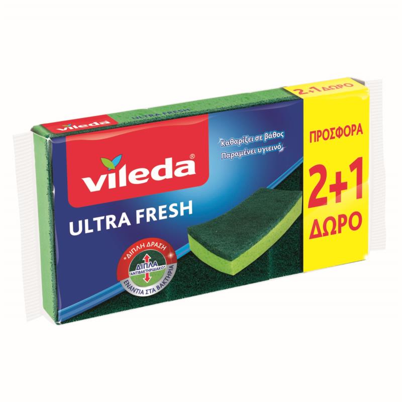Σφουγγαράκι Ultra Fresh Vileda (2+1 Δώρο)