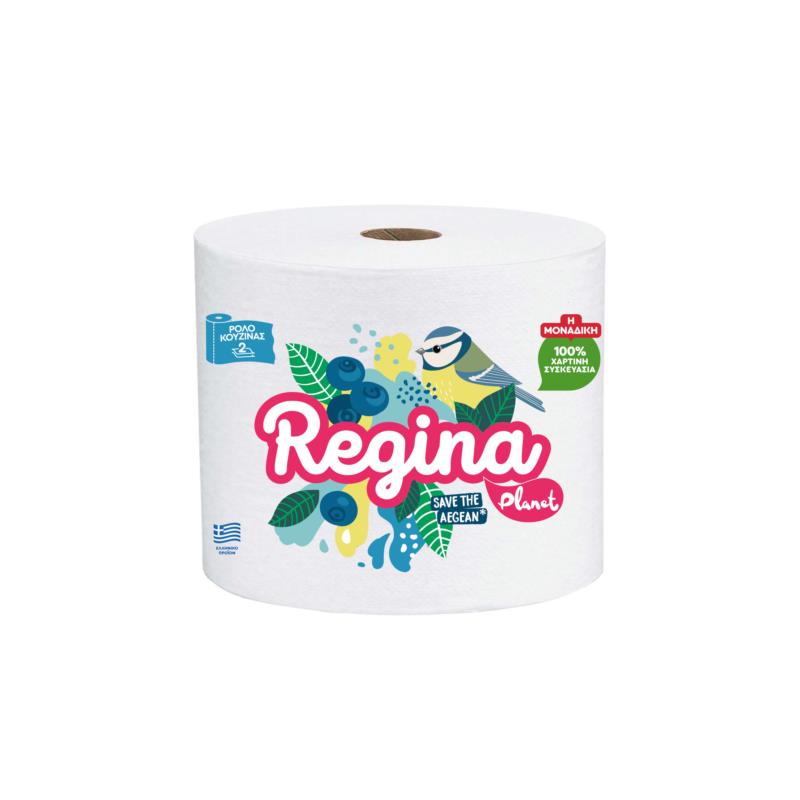 Χαρτί Κουζίνας 2φυλλο Regina Planet (1 τμχ / 420g)