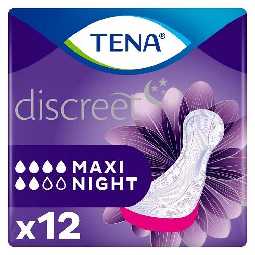Σερβιέτες Ακράτειας Maxi Night Discreet Tena Lady (12 τεμ)