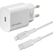 4SMARTS FAST CHARGING SET 20W WITH 1.5M LIGHTNING CABLE MADE FOR IPHONE AND IPAD