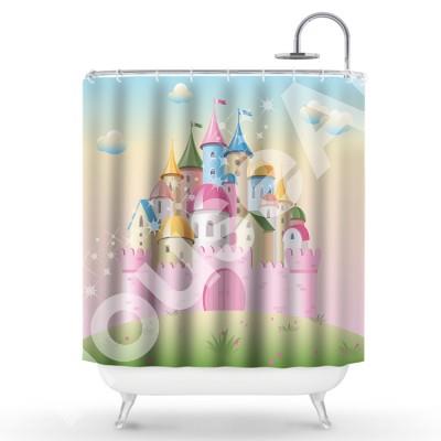 Ροζ Παλάτι Παιδικά Κουρτίνες μπάνιου 150 x 180 cm