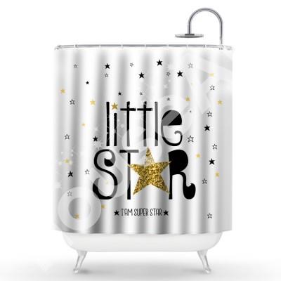 Μικρό αστέρι Παιδικά Κουρτίνες μπάνιου 150 x 180 cm