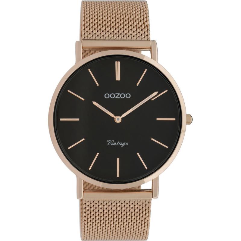 OOZOO Vintage - C9925, Rose Gold case with Metal Strap