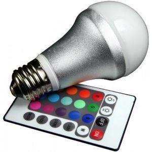 ΛΑΜΠΤΗΡΑΣ TECHLIGHT LED RGB E27 4.2W+ REMOTE CONTROL