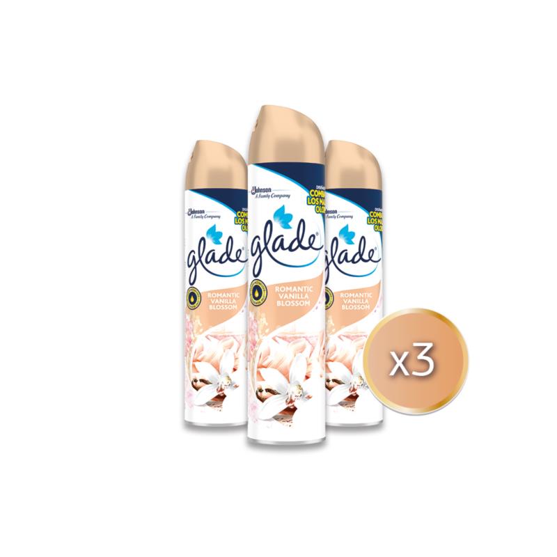 Αρωματικό Spray Χώρου Romantic Vanilla Blossom Glade (3x300 ml) τα 3τεμ -20%