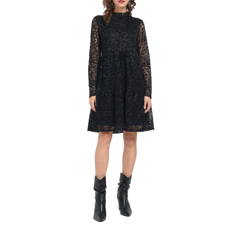 ATTRATTIVO - Γυναικείο mini φόρεμα ATTRATTIVO μαύρο