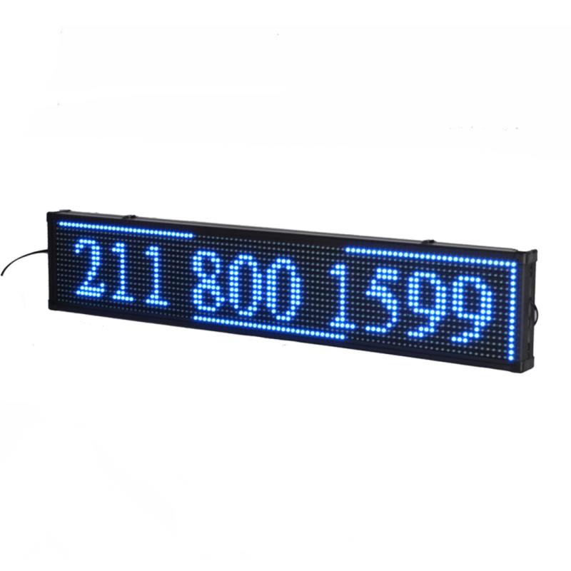 Πινακίδα LED κυλιόμενων μηνυμάτων 100x20 cm μπλέ