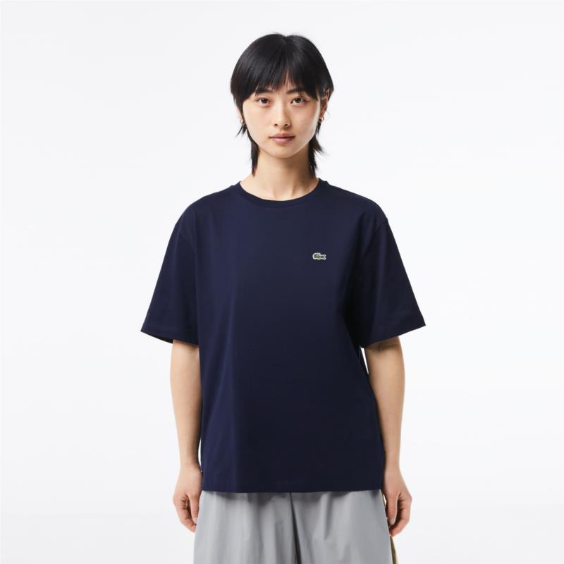 LACOSTE Women’s Crew Neck Premium Cotton T-shirt TF5441-00 166
