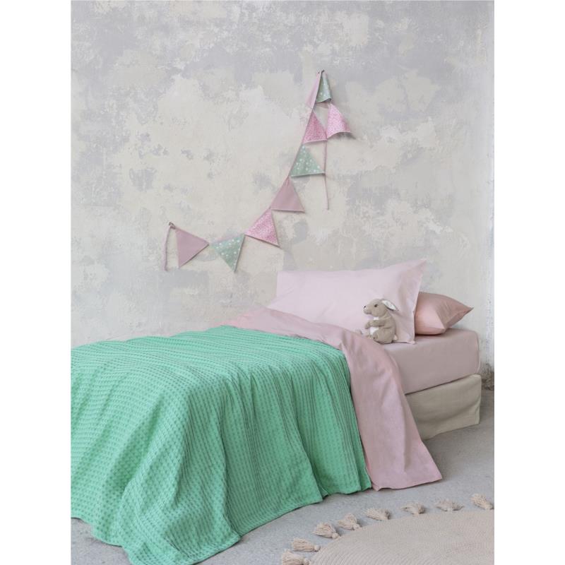 Κουβέρτα Πικέ Μονή (160x240) Nima Bed Linen Habit Green