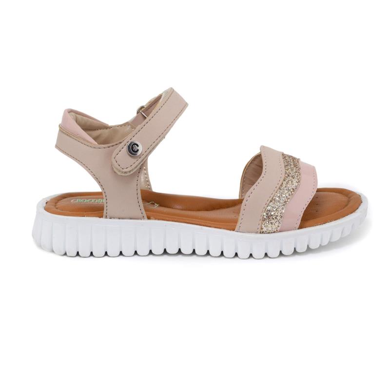ΠΑΙΔΙΚΑ ΠΕΔΙΛΑ ΑΝΑΤΟΜΙΚΑ CROCODILINO ΚΥΜΑΤΑ GLITTER BEIGE