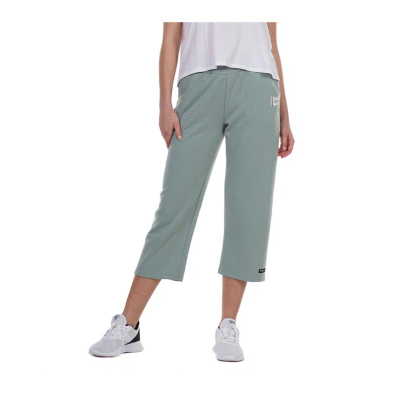 021137 BODY ACTION ΠΑΝΤΕΛΟΝΑ WIDE LEG CROPPED JOGGERS - L.GREEN