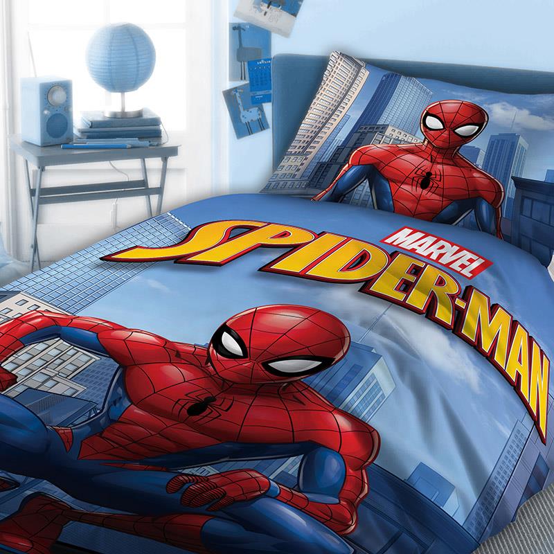 Σεντόνια Μονά (Σετ 2 Τμχ) 160X240 Disney Dimcol Spiderman 812 Χωρίς Λάστιχο