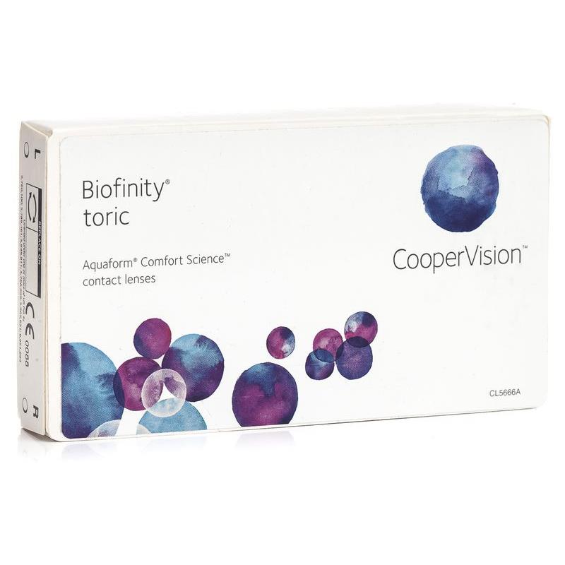 CooperVision Biofinity Toric (6 φακοί) Φακοί επαφής για ύπνο Μυωπίας Υπερμετρωπίας Αστιγματικοί