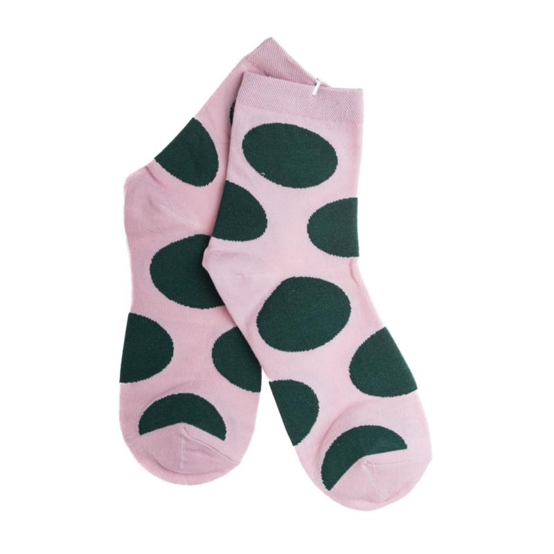 Γυναικείες Κάλτσες Ροζ Πουά Μεγάλα