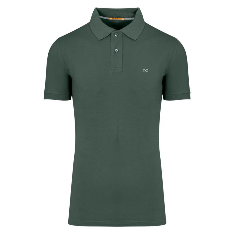 Prince Oliver Essential Polo Pique Πράσινο Σκούρο 100% Cotton (Regular Fit) NEW COLLECTION