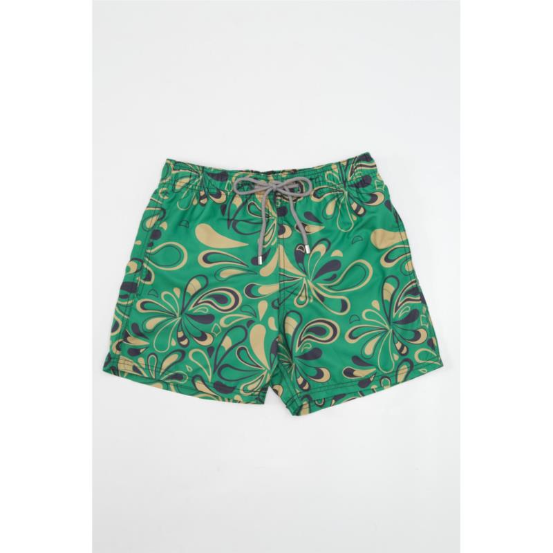 Μαγιό Ανδρικό Shorts Floral Slim Fit - Πράσινο