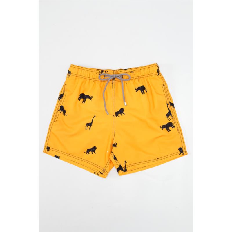 Μαγιό Ανδρικό Shorts Animals Slim Fit - Κίτρινο