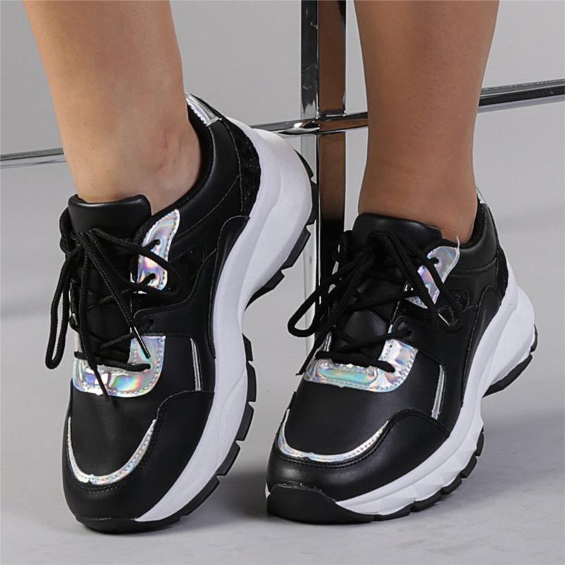Γυναικεία αθλητικά παπούτσια Sebastiana μαύρα